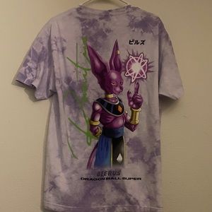 Primitive x Dragon ball z beerus purple tee